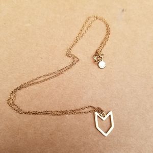 Gorjana Open Chevron Gold Necklace Pre-owned